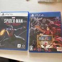 PS5 スパイダーマン:マイルズ・モラレス & PS4 ワンピース海賊無双4