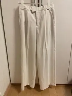 GU ホワイト ワイドパンツ