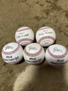 硬式野球ボール5球　ほぼ未使用品