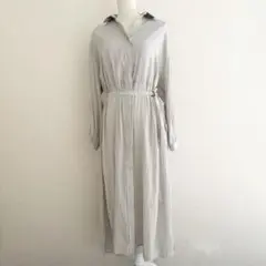 アーバンリサーチアイテムズ シャツワンピース ベルト ギャザー