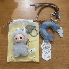 ラブブ LABUBU イニシャル ぬいぐるみ ストラップ C