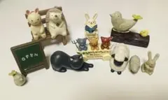 園芸用オブジェ セット売り ガーデン雑貨 置物 動物 ※一部破損あり。