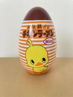 チキンラーメン　たまご型缶ケース3個セット　②