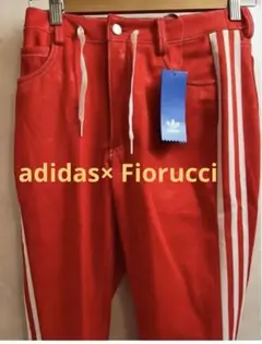【新品】adidas x FIORUCCI デニムトラックパンツ ジェニ着用 adidas - 【美品】BLACKPINK ジェニ着用 adidasFIORUCCIデニム