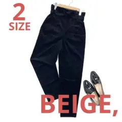 BEIGE, ベイジ ベルベットハイウエストパンツ パ5124