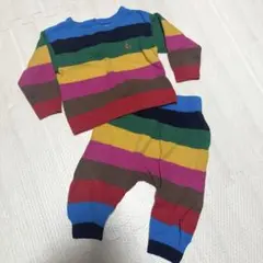 GAP ベビー レインボーニットセットアップカラフル 6-12m