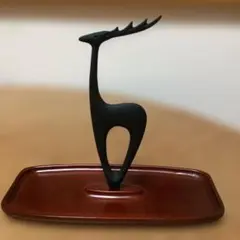 南部鉄器　岩鋳　鹿　ルームフレンド　馬場忠寛