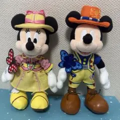 グリーティングトレイル ミッキー・ミニー ぬいぐるみバッジ