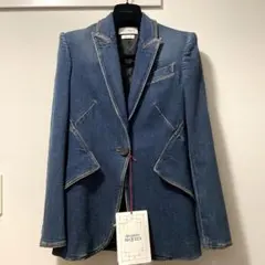 【新品】今期 アレキサンダーマックイーン デニム ジャケット ストレッチ