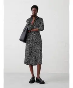 BANANA REPUBLIC タイウエストミディシャツワンピース