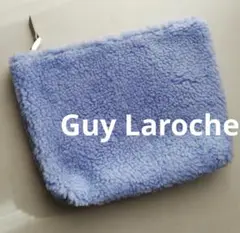 Guy Laroche ライトブルー フリースポーチ ファーポーチ