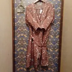 花柄ノーカラージャケット