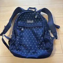 コールマン　リュック　ウォーカーミニ Coleman ネイビー 水玉リュック