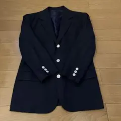 ネイビー シングルブレスト ブレザー