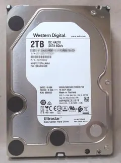 WD 2TB Ultrastar DC HA210 使用33835時間