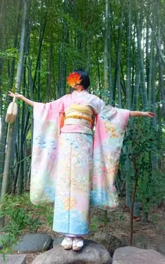 京友禅 金駒刺繍 振袖