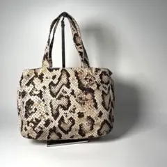 ドルガバ Du0026G ハンドバッグ パイソン柄 ナイロン