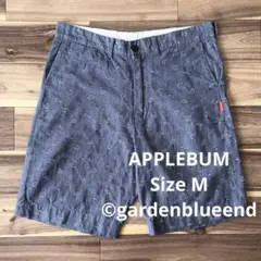 APPLEBUM ペイズリー柄 シャンブレー ショーツ ショートパンツ サイズM