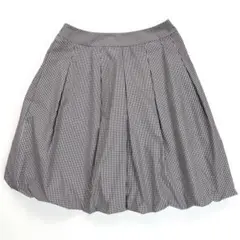 TO BE CHIC トゥービーシック　ギンガムチェック　バルーンスカート　S