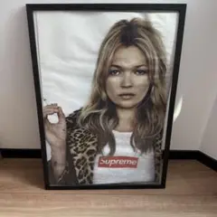 【美品/額セット】Supreme シュプリーム ポスター ケイトモス 2aea51344781c3cdb178b77657ea63