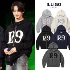 ILLIGO Logo Patch Hood Zip-Up NCT マーク着用