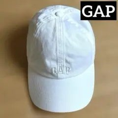 GAPロゴ ベースボールキャップ ユニセックス ホワイト 白 男女兼用