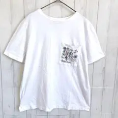 ザラ 綿100% 半袖Ｔシャツ 花柄刺繍 クルーネック 伸縮性 プルオーバー