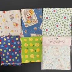 レトロ　コットン生地セット