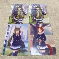 【非売品】ウマ娘×セブンイレブン A4クリアファイル4枚セット