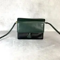 ボッテガヴェネタ ヴィンテージ ショルダーバッグ バイカラー イントレチャート
