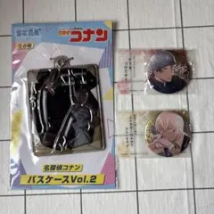 名探偵コナン　彩光キラキラカンバッジ　セガ　パスケース