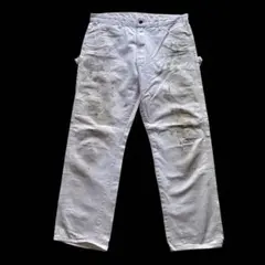 Dickes ペンキペインターパンツ ディッキーズ 白 ペイントダメージ W90