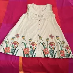シカロ　花柄チュニック(からし色)