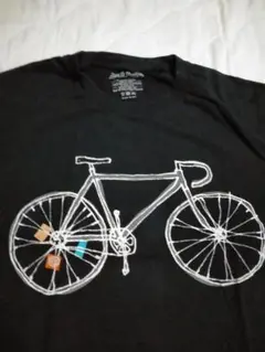 【DEUS EX MACHINAデウスエクスマキナ】自転車ブラック Tシャツ M