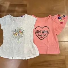 キッズ 半袖 シャツ 2枚セット 120cm Tシャツ