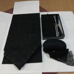 黒帯 帯締め 帯揚げ 帯枕 4点セット
