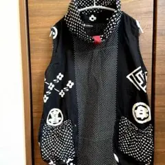 Chidoriya ドット柄 ハイネック ベスト