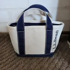 L.L.Bean アイボリー/ネイビー トートバッグ
