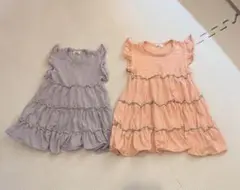 ペアマノン　フリルレイヤードワンピース　90 100 まとめ売り
