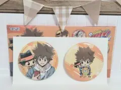 ✽家庭教師ヒットマンREBORN!✽　沢田綱吉　缶バッジ２個セット　ひこくじ