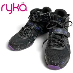 【美品】Ryka TENACITY ダンススニーカー 23.5cm 黒 パープル