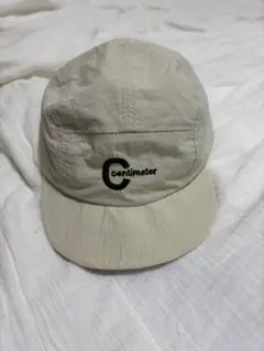 centimeter ベージュキャップ ロゴ入り