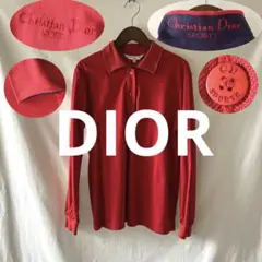 Christian Dior ロゴ ポロシャツ 長袖 ヴィンテージ