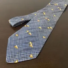 dunhill ネクタイ ネイビー チェック柄