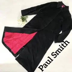 235【良品】Paul Smith women 黒 ロングコート ウール100%