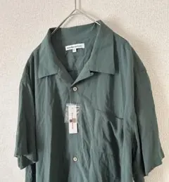 新品 barcedos moderate 開襟シャツ カーキ LL