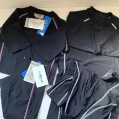【美品】 スポーツ ウェア セット 上下 4点 国産 旭化成 L size