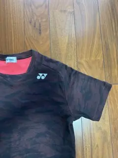 YONEX 迷彩柄シャツ ダークレッド/ブラック