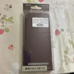 KYOCERA BASIO4 手帳型ケース ブラウン