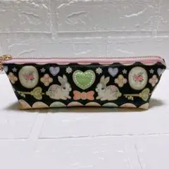 ふんわり　ペンケース　ポーチ　ハンドメイド　ユキエモン　アイシングクッキー